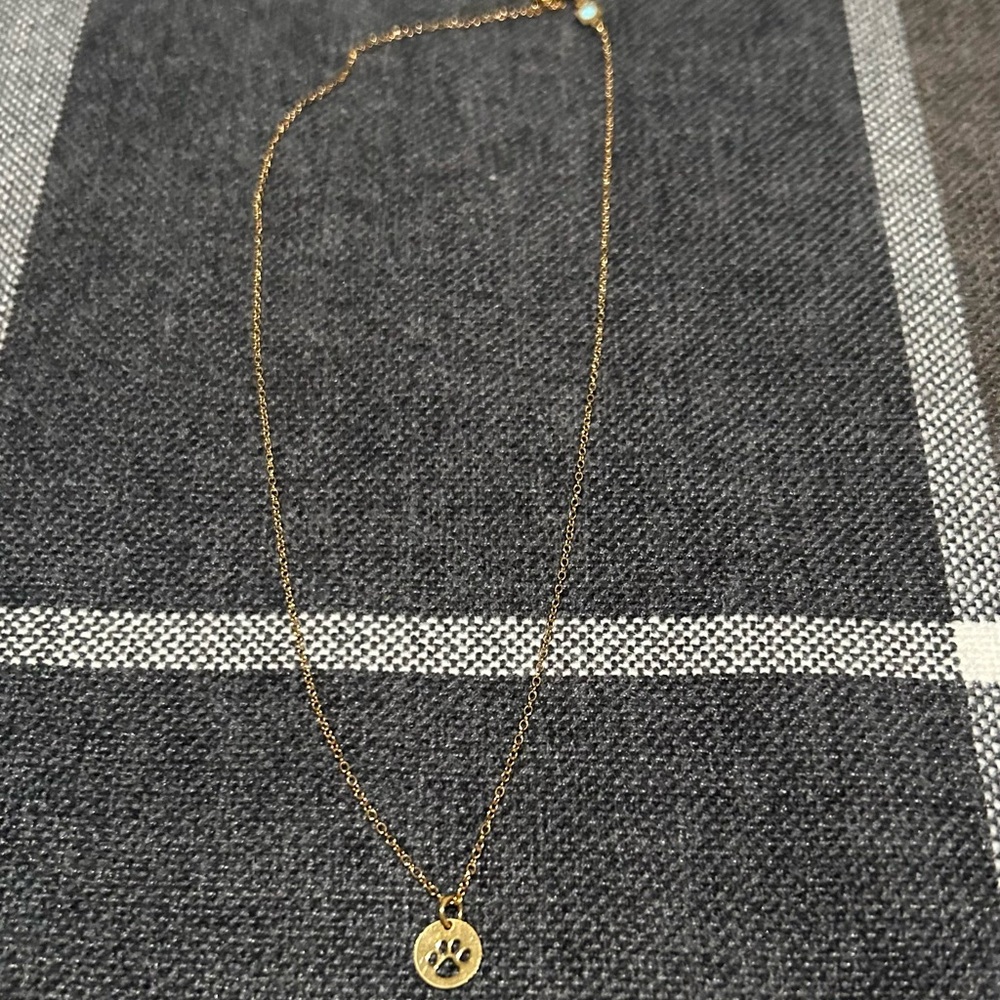 Enewton Gold Paw Print Necklace 16”